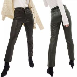 GAP Vintage Slim High Rise Faux Leather Pants